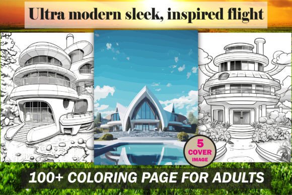 Download Ultra Modern Sleek, Coloring Book - KDP - Modern Collection