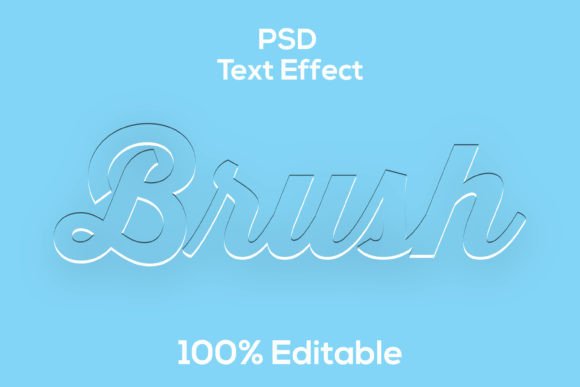 Download Brush | Modern Brush Psd Text Effect - Modern Collection