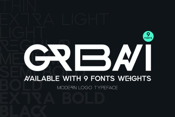 Download Grebavi | Modern Logo Typeface - Modern Collection