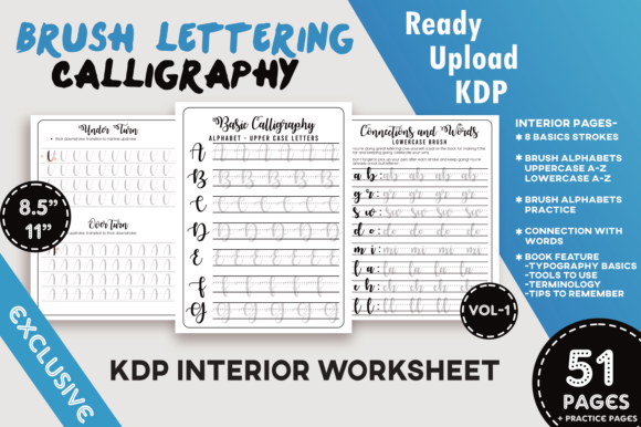 Download Modern Brush Calligraphy Letters - Modern Collection