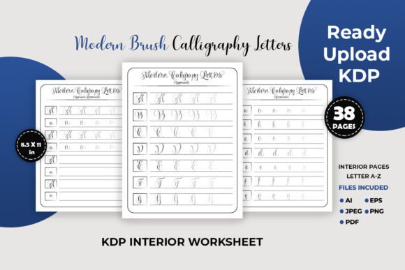 Download Modern Brush Calligraphy Letters - Modern Collection