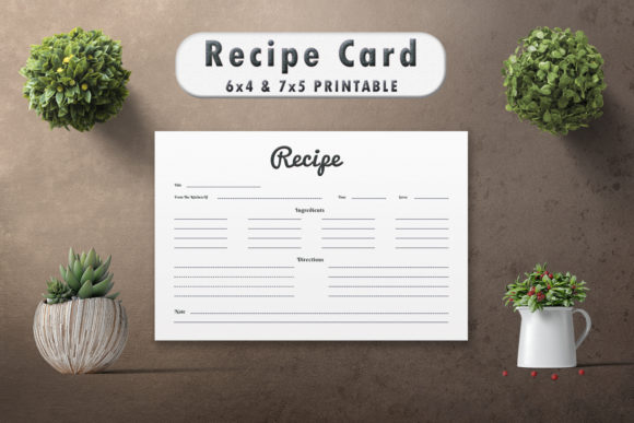 Download Modern Recipe Card Template - Modern Collection
